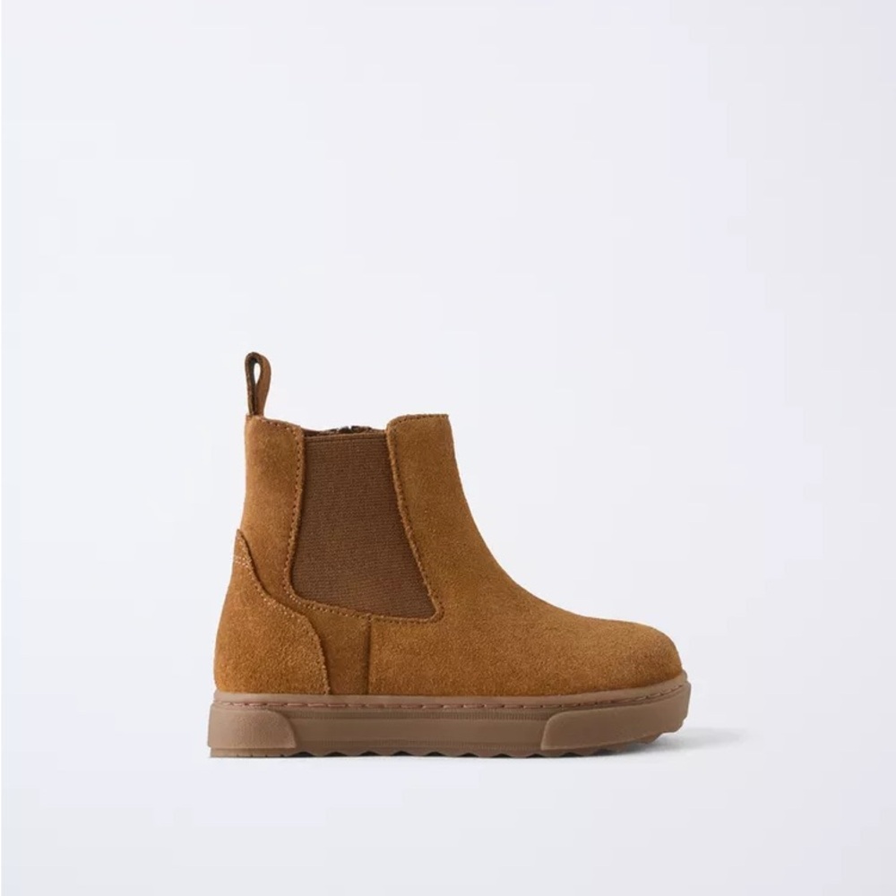 Zara kids Stretch Leather Boots 7T